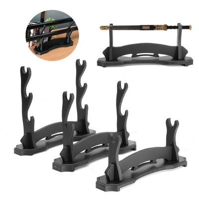 Suporte de parede 1/2/3 camadas Samurai Sword Crafts Katana Suporte de exibição Estátuas Esculturas Decoração para casa