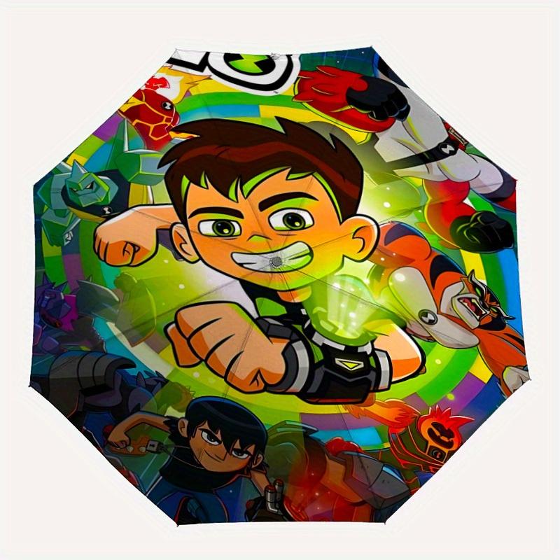 

Ben Tennyson Aliens Ben 10 Automatic Open/Close Umbrella - Compact Travel Umbrella, Ideal Gift, Outdoor Accessory, 111