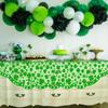 Green Shamrock Mantle Scarf for Fireplace - St Patricks Day Fireplace Cover Decorations Indoor - Lace Irish Mantel Scarves Garland Runner - Saint