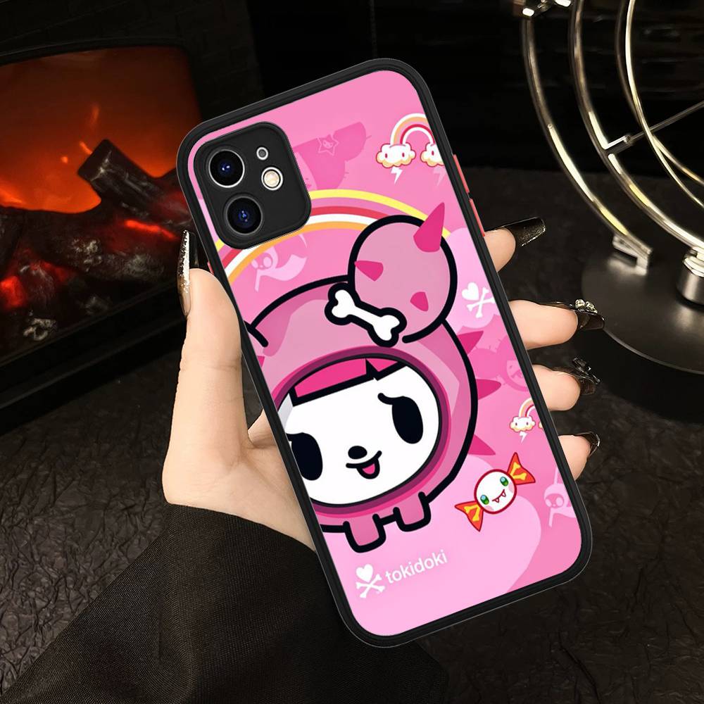 

Fashion Brand T-Tokidoki Matte Translucent Phone Case For Iphone 16 ProMax 15 14 13 12 11 X XS PRO Plus iphone 11