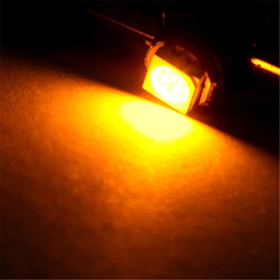 30Pcs 5 Colors T4.7 LED Bulb Car Dashboard Gauge Lamp Climate Control Light 12V