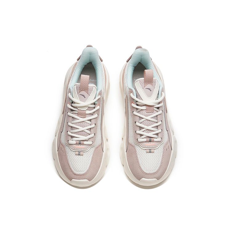 Anta Comfortable Sports Shoes With Shock Absorption And Slip Resistance Women Sneakers Gray White Blue 922218823-2