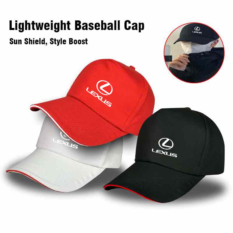Auto-Sonnenhut Baseballkappe Outdoor-Sonnenschutzhut Zubehör für Lexus IS250 IS200 CT200h GS300 LS430 RX450h LX570 IS300 ES RX