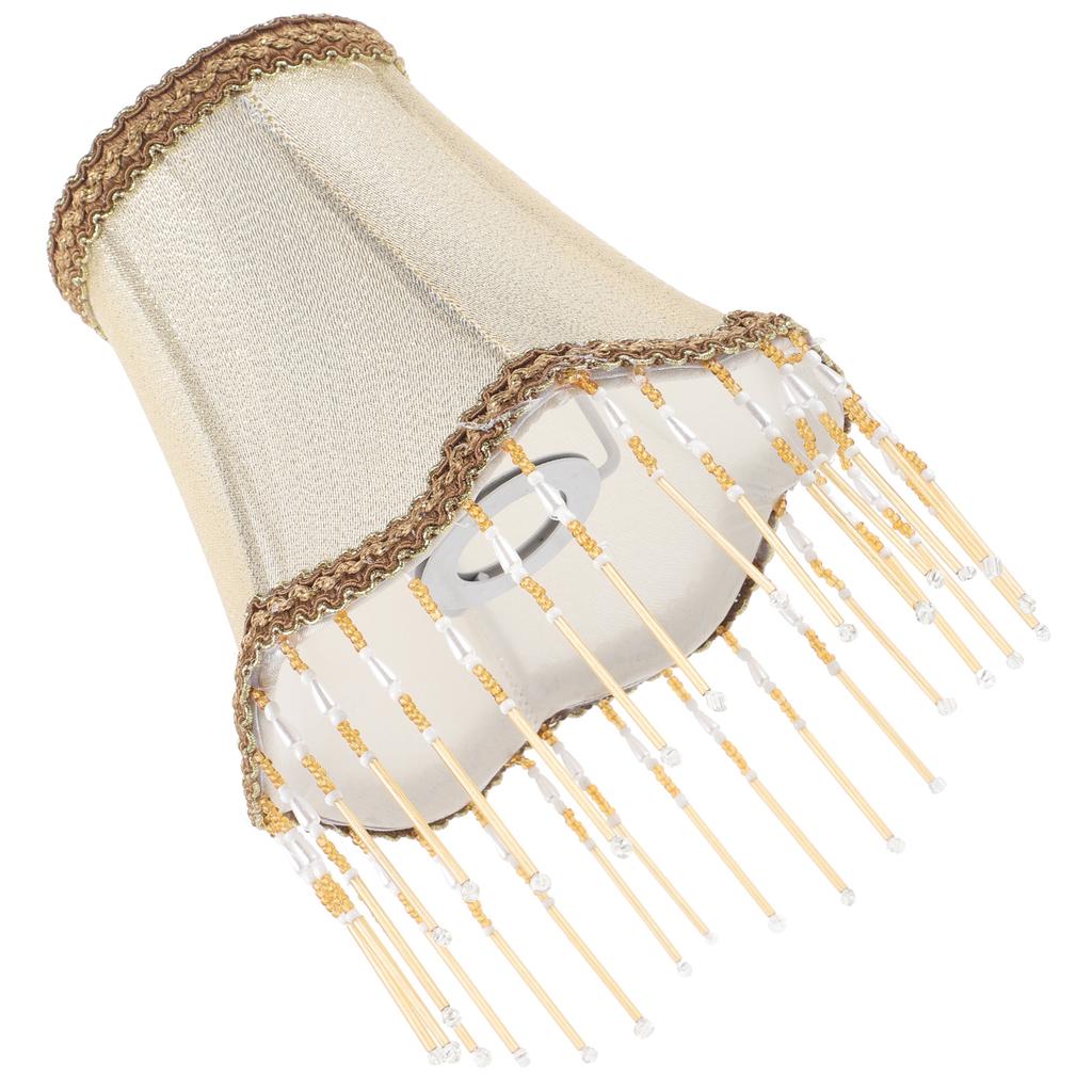 European Crystal Lampshade Shades for Table Desk Wall Small Fabric Light Drum