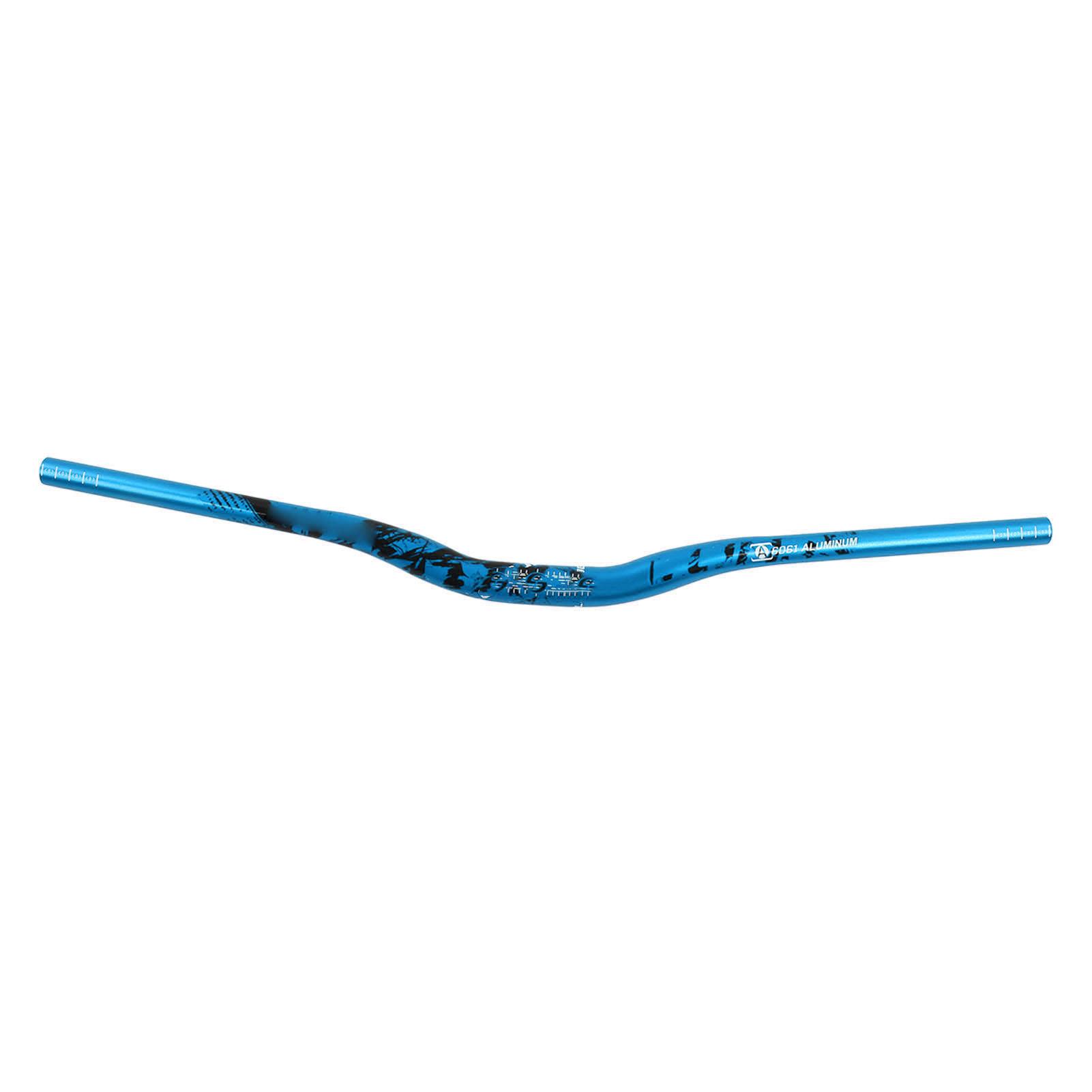 Manillar de Manillar de Ancho de Vía de Rueda Reemplazo Aleación de Aluminio Manillar Elevador de Bicicleta Diámetro de Montaje de 31.8 mm Blue azul