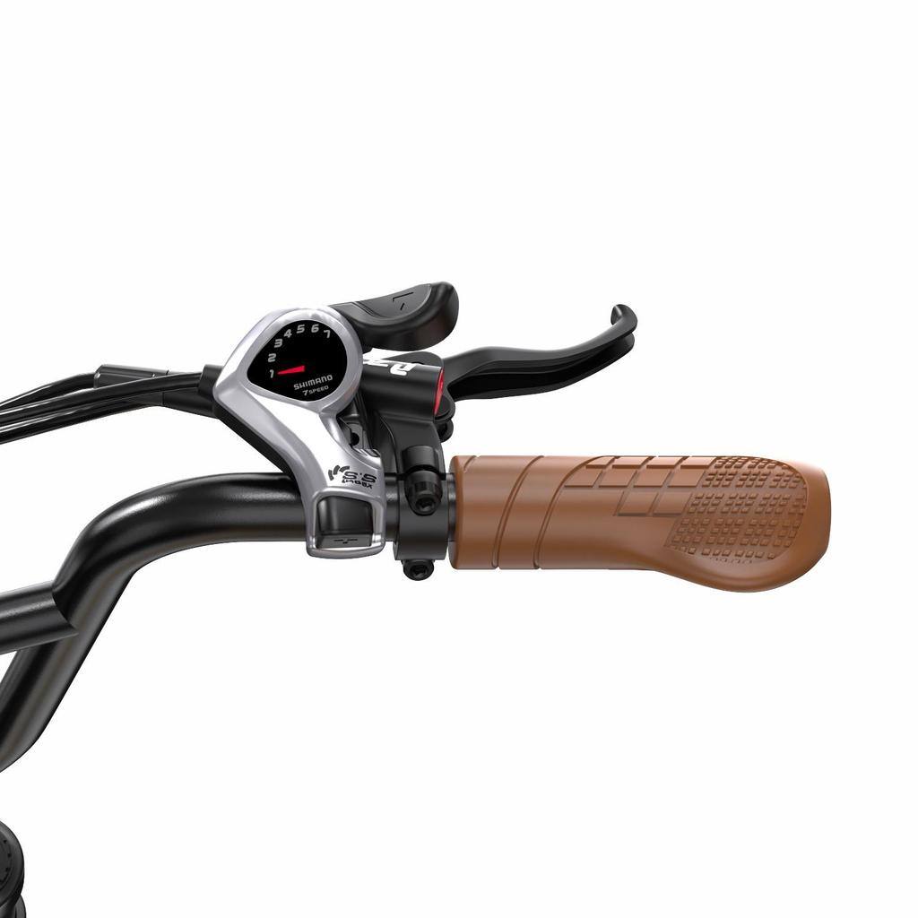 ONESPORT W77 Electric Bike - 48V 250W Motor, 90km Range, 20"x4.0" Tires, Hydraulic Brakes, Bluetooth Support for Urban Commute