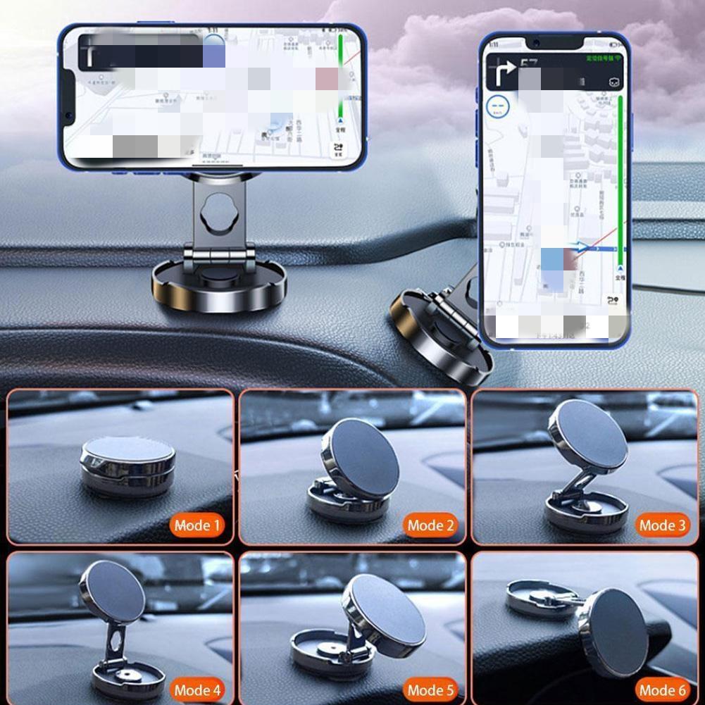 Neuer 720° Metall Magnetischer Auto Handyhalter Faltbarer Handyhalter Lüftungsschlitz Magnetische Halterung GPS Unterstützung Für iPhone 14 pro Halter