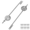 Lid Support Hinge 2 Pcs Silver 194 X 36 X 18 Mm Iron