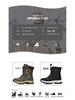 Men's High-Top Camouflage Fleece-Lined Snow Boots - Army Green, Plus Size, Thick-Soled, Winter Warm Outdoor Footwear