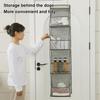 Six Compartments Storage Hanging Bag Solid Color Layered Storage Hanging Bag Bag Organizer  Closet