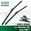 For Honda Fit Jazz MK1 2001-2008 2002 2003 2004 2005 2006 Wiper Front Wiper Blades Windshield Windscreen Window Brush 20"+16