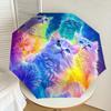 1pc Colorful Kittens in Space Umbrella with Plastic Handle,Suitable for All Seasons Home Travel Outdoor UmbrellaDD557
