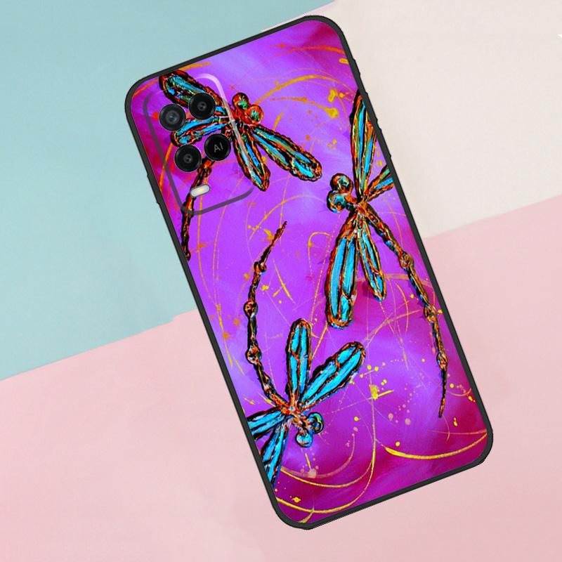 Dragonfly For Oppo A16 A76 A96 A15 A80 A60 A40 A94 A54 A98 A78 A18 A38 A58 A17 A77 A74 A57S Phone Case