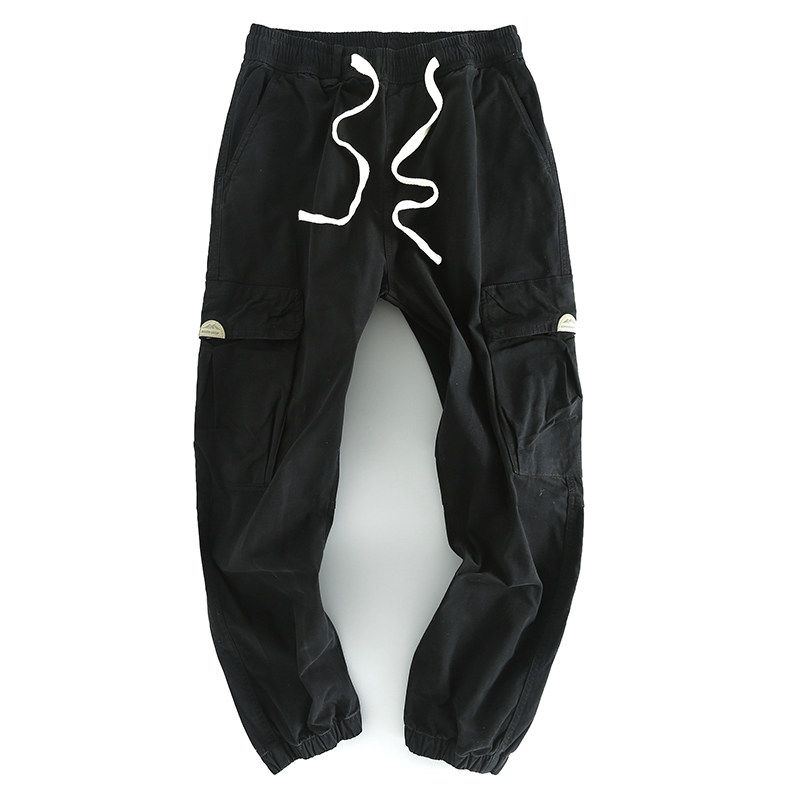 Overplus Order Exported to the United States Outdoor Cattle Goods Clearance Men's Trousers Cargo Casual Pants Drawstring Multi-pockets Pants Fashion