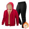 Men Sets Fleece Jacket + Pants Warm Winter Sweatshirt Cashmere Tracksuit Man Suit Thick Casual Sprotwear Two Pieces Set Male
