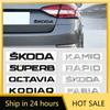 Adesivo per Auto 2025 Caldo 3D ABS Decorazione Carrozzeria Coda Bagagliaio Adesivo Accessori Auto Per Skoda S Fabia Rapid Superb Octavia A5 a7