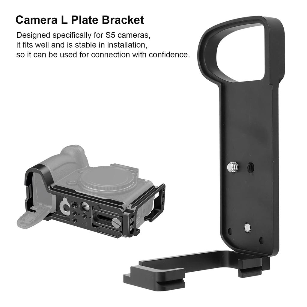 Camera Quick Release Plate Quick Release Tripod Mounting Plate Metal Hand Grip for S5 Camera L-Bracket L-Bracket