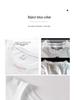 Women's White Long-Sleeve Round Neck Top, 2024 Autumn Loose Style