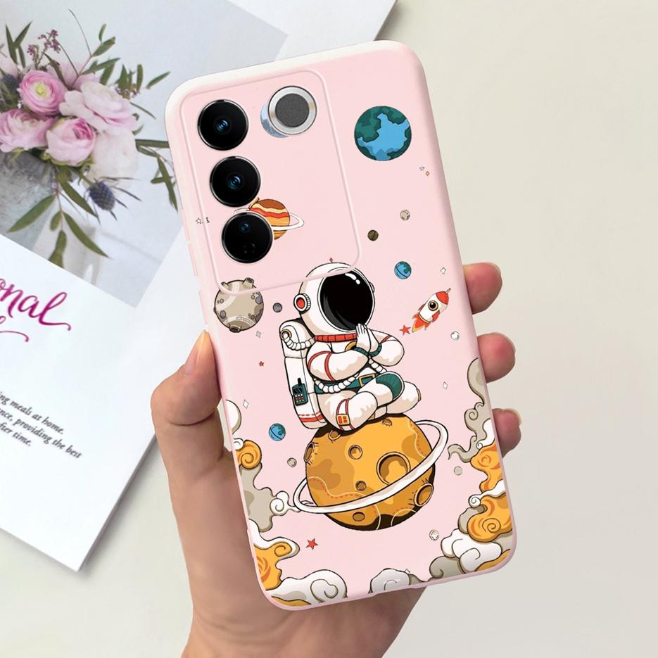 For Vivo V27 Case Vivo V27e V2237 Cute Fashion Painted Cover Soft Silicone Phone Case For Vivo V27 Pro V 27 V27e Back Cover Bags