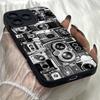 M538 Vintage Camera Boombox Design Angel Eyes Soft Phone Case for iPhone Samsung Galaxy Xiaomi Rdemi Huawei Honor Infinix Realme OPPO All Model Case