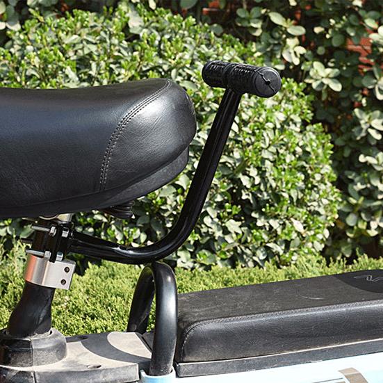 Bike Rear Seat Handrest Letter Design Corrosion Resistant Anti Slip Grip Iron Cycling Back Seat Armrest E-bike Tool