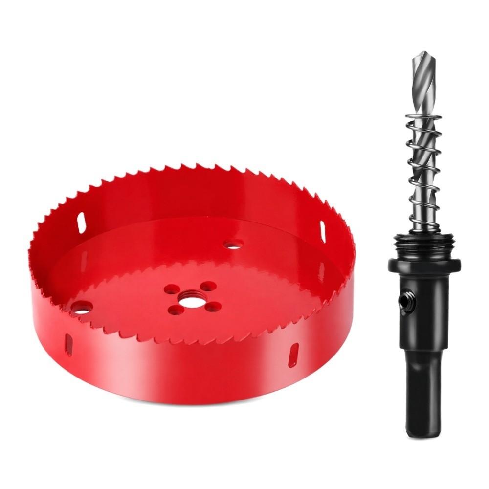 7-7/8 Inch Hole Saw Cutter 200mm Diameter HSS Hole Saw Durable Bi-Metal Hole Saw  For Wood