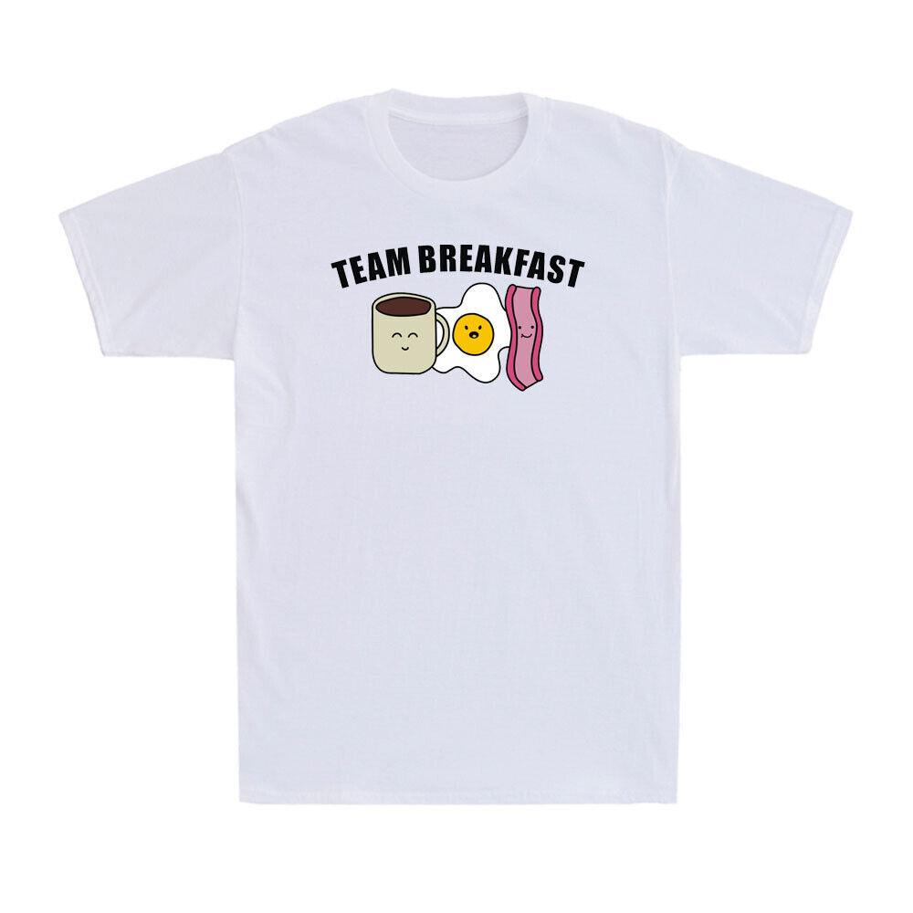 Team Breakfast Coffee Eggs And Bacon Funny Cooking Gift Novelty Men s T-Shirt L
