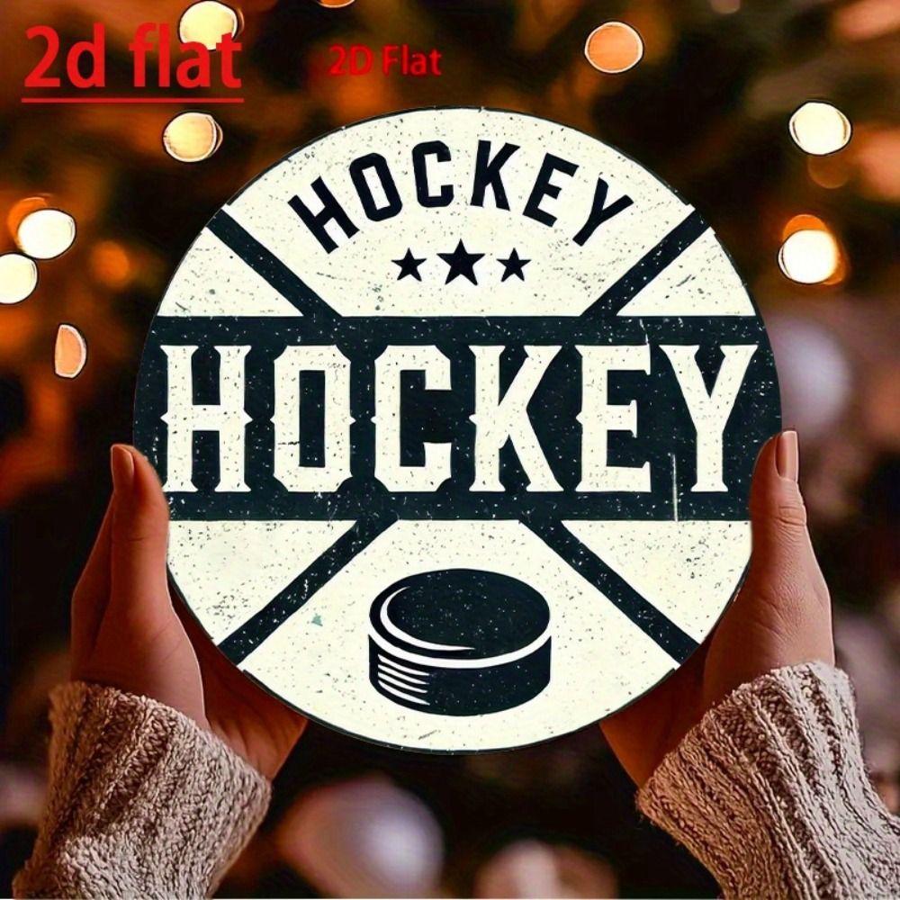 Metal Poster Wall Art Retro Hockey Sign Home Garage Decor