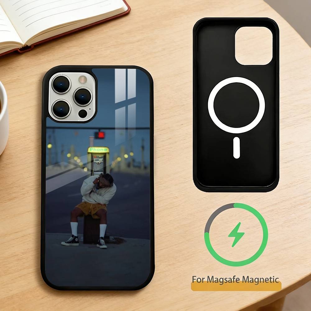 

K-Kendrick Lamar Rapper Phone Case For iPhone 17,16,15,14,13,Pro,Max,Plus,Magnetic For Magsafe Wireless Charging iPhone14Plus