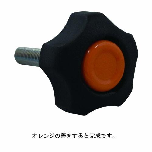DAIDOHANT Knob Star M6 (Orange) 66 Nylon (Face A) 34 X (Height B) 13mm (1 Piece) 10184629