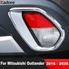 For Mitsubishi Outlander 2016 2017 2018   Chrome Car Rear Fog Light Lamp Cover Trim Tail Foglight Bezel Trim Accessories