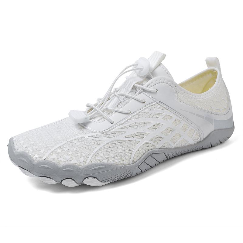 

Унисекс Обувь для аквааэробики босиком Противоскользящая Быстросохнущая Обувь для воды для Отдыха на открытом воздухе, Пляжа, Брода, Плавания, Мужские и Женские Кроссовки 36 белый