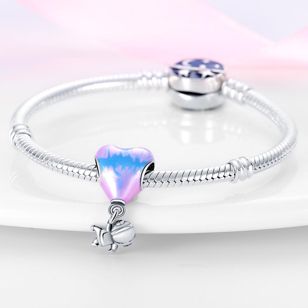 Charms Copperlove Balloon, Astronaut Pendant Beads Fit Charms Plataoriginal Bracelet Beads Women Jewellery Making