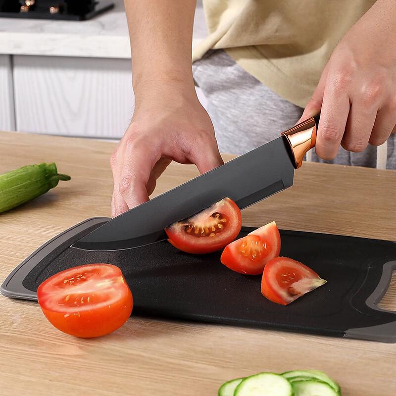 19-teiliges Silikon-Küchenutensilien- & Messerset mit Acrylständer