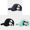 Cute Panda Embroidered Baseball Cap For Women Summer Sun Protection With Curved Brim And Adjustable Strap