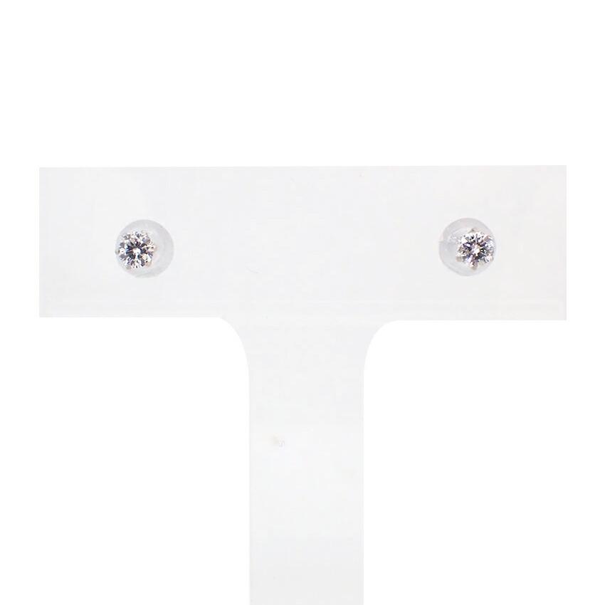 

[Used] Pt900 diamond stud earrings/g524-29