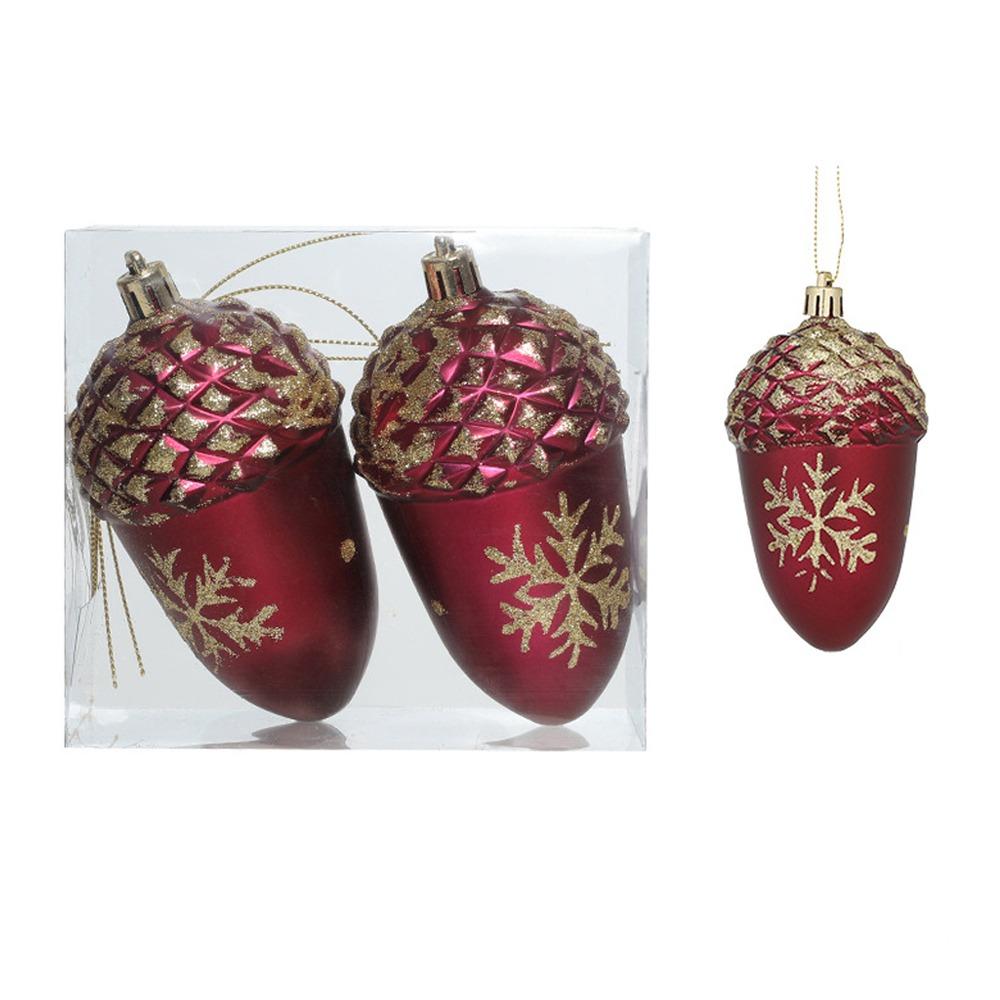 Shatterproof Christmas Cane Candy Ornaments Rose Red Merry Christmas Decor  Wedding Party