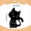 Cat Shape Bedroom Clock Decorative Cartoon Animal Acrylic Silent Modern Art Ornament Suitable
