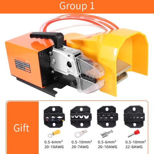Pneumatic Crimping Pliers Terminal Crimping Machine Cold Press 0.25-10mm 10MPA Multi-function Exchangeable Mold Terminal Machine