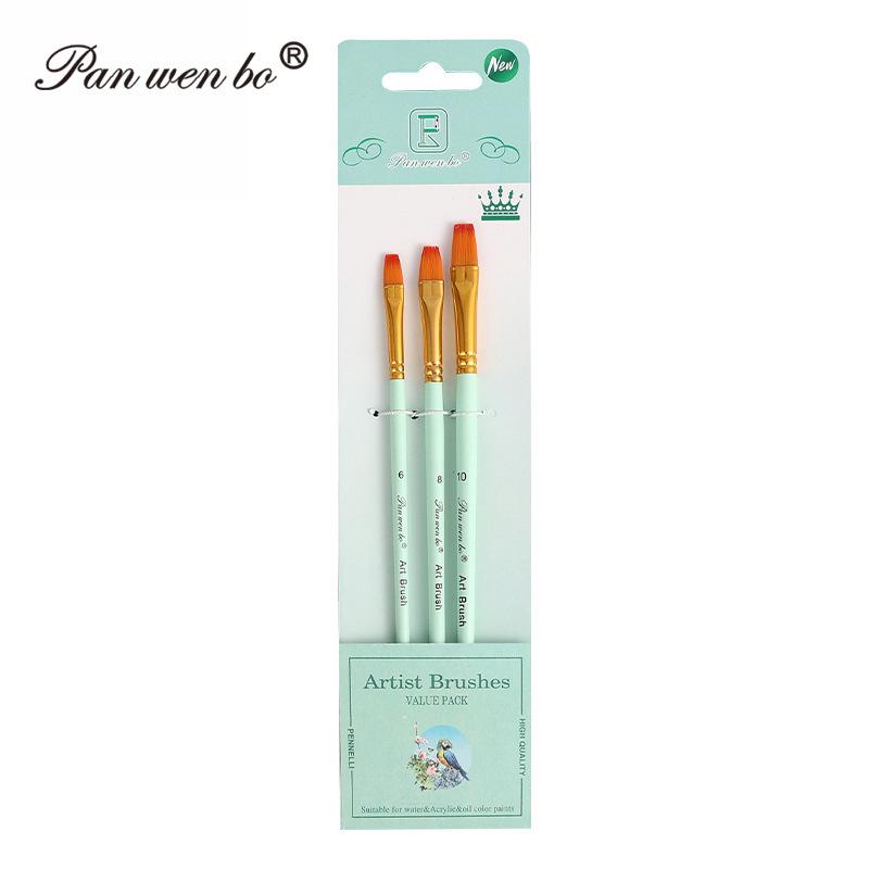 Set di 6 pennelli per pittura in nylon cross-border con gesso ad acqua e materiali artistici fai da te