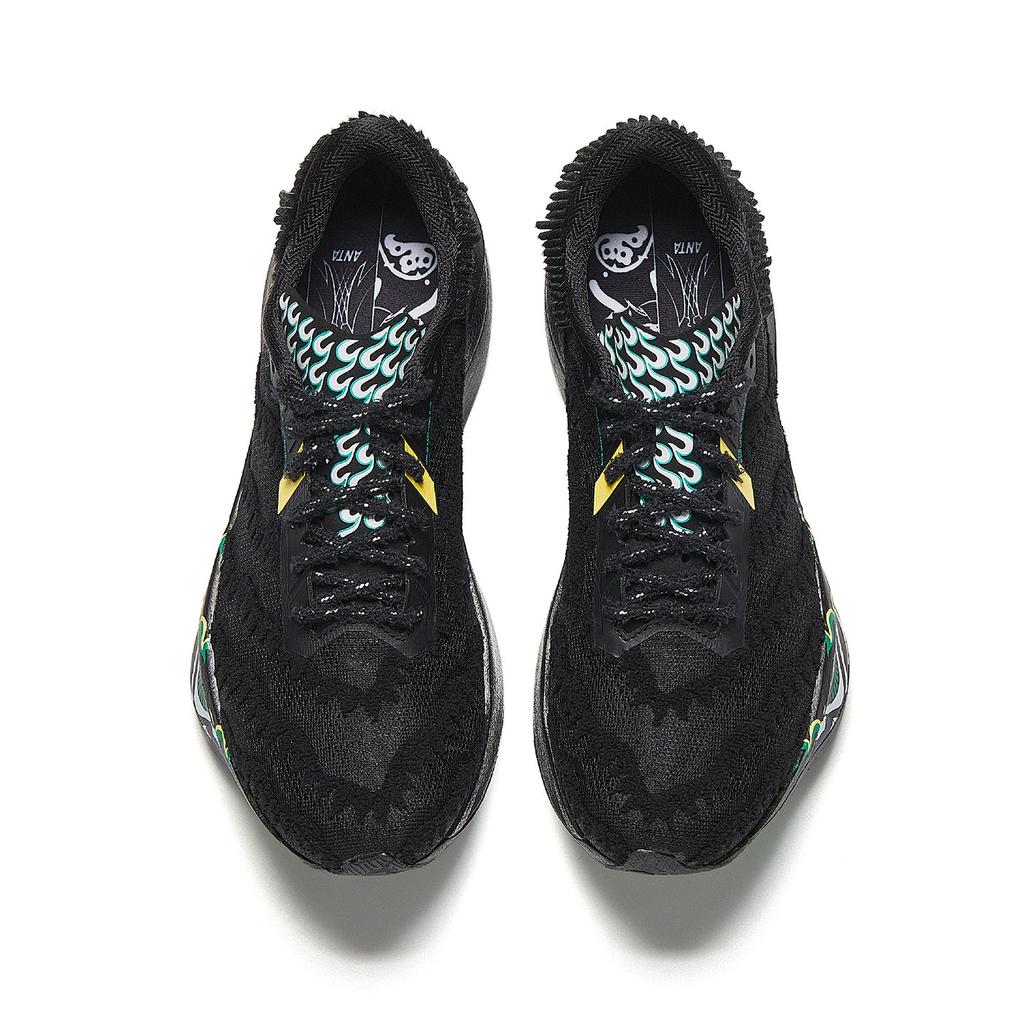 Anta C202 7.0 Cushioning, Wear Resistant Low Top Carbon Plate Casual Running Shoes Men's Basic Black 112545563R-1