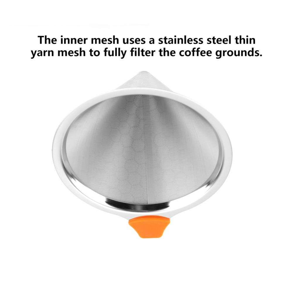 Fine Mesh Coffee Filter Stainless Steel Stainless Steel Filter Coffee Dripper  Pour Over Coffee