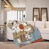 Illustrator Miiiiichan Throw Flannel Throw Blanket Suitable for Sofa Living Room Bedroom