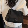 New Suede Autumn and Winter Solid Color Big Bag Women's Trend Underarm Bag Chain Messenger Bag