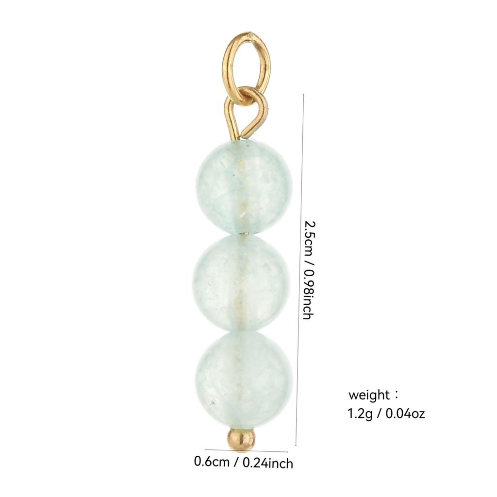 Multi-Stone Ceramic Faux Pearl Cat's Eye Beaded DIY Earrings Pendant