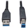 Câble de connexion USB 3.0 - PREMIUMCORD - Modèle A-B - SuperSpeed 5 Gbit/s - Longueur 5 m - Couleur Noir