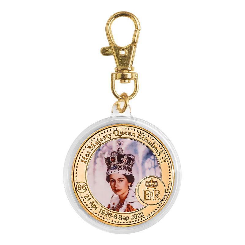 Medaglia commemorativa della Regina Elisabetta II, collezione di monete commemorative, artigianato in metallo