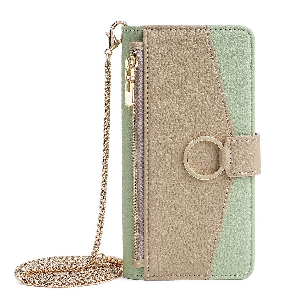 iPhone 16 Pro Flip Protective Case with Card Slot, Lanyard, Stand, Leather Design for Apple 17/12/13/15 Models.