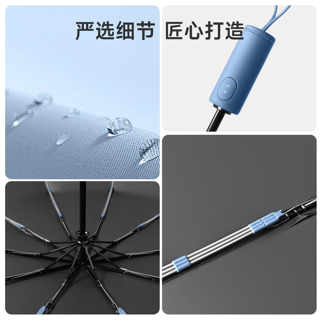 Umbrella, automatic umbrella, weather and rain, women's folding sunshade and sunscreen, large wholesale batch, thickened and enlarged hot-selling