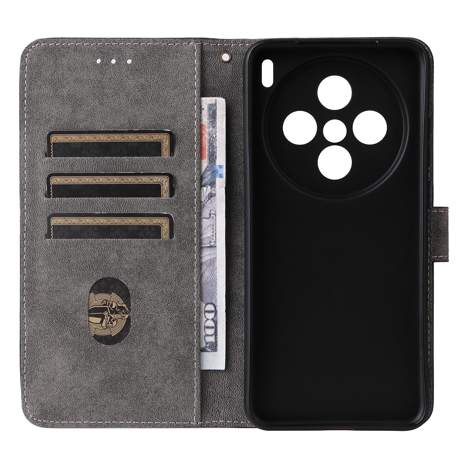

For vivo X200 5G Wallet Case RFID Blocking PU Leather Cover Stand View Black